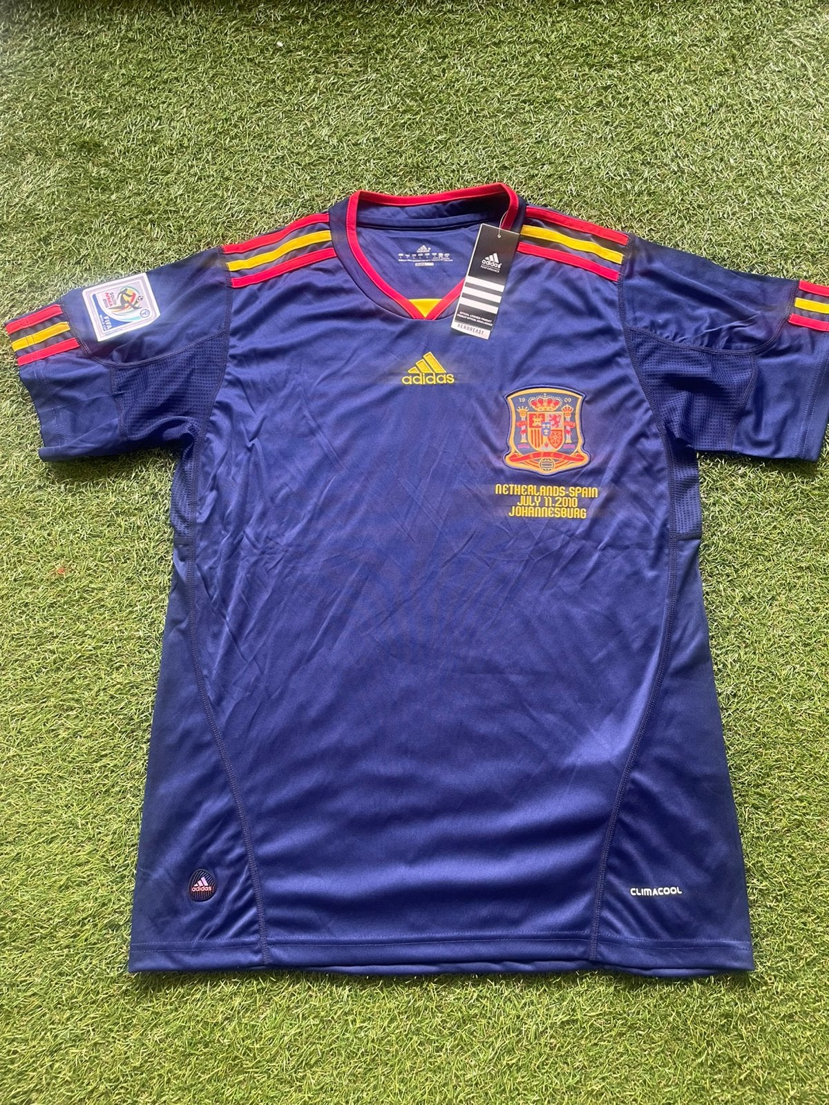 Spanje Retro Uitshirt Maat L, Sport en Fitness, Voetbal, Maat L, Ophalen of Verzenden, Nieuw, Shirt