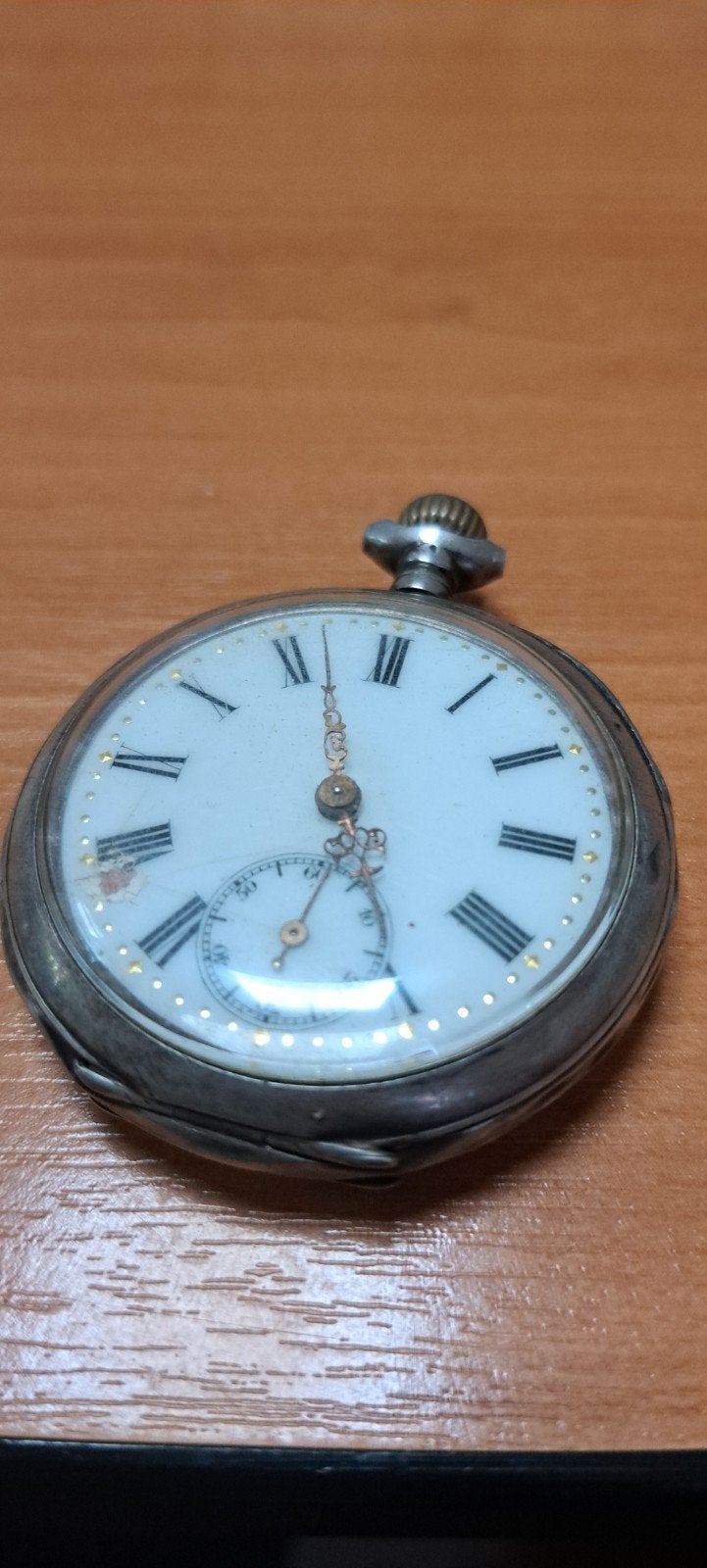 Antiek Zilveren Zakhorloge Christian Köhler 1895-1905, Overige merken, Zakhorloge, 1900 tot 1930, Onbekend