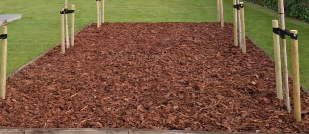 Franse boomschors en aanplantgrond, Tuin en Terras, Grind, Keien en Split, Ophalen, Overige materialen, Bruin, Overige typen