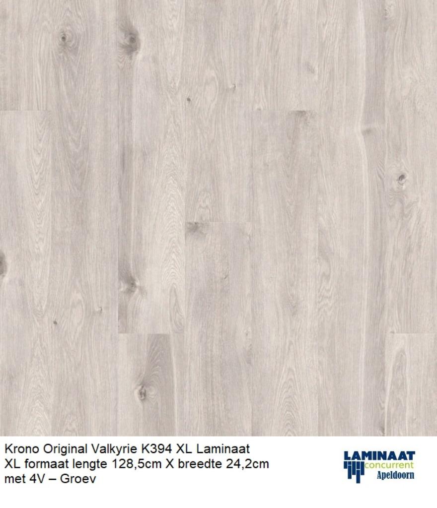 68m2 Laminaat Valkyrie K394 24cm brede 8mm dik = €795, Laminaat vloer light grijs, 75 m² of meer, Ophalen of Verzenden, Zo goed als nieuw