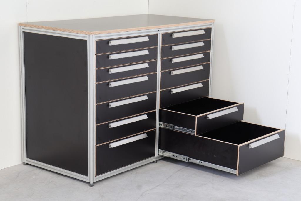 Werkbank werkplaatsinrichting ladekast - voorraad of op maat, Ophalen of Verzenden, Nieuw, 70 tot 120 cm