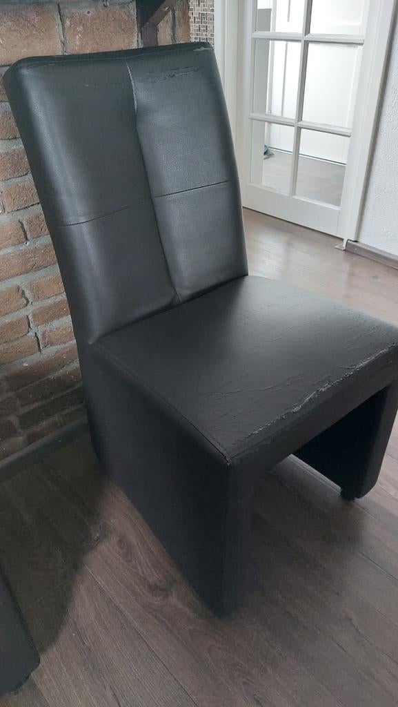 Gratis 6 eetkamerstoelen,, Huis en Inrichting, Stoelen, Ophalen, Gebruikt