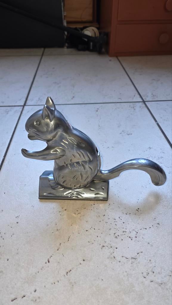 Vintage metalen eekhoorn Notenkraker – Uniek & decoratief, Ophalen of Verzenden