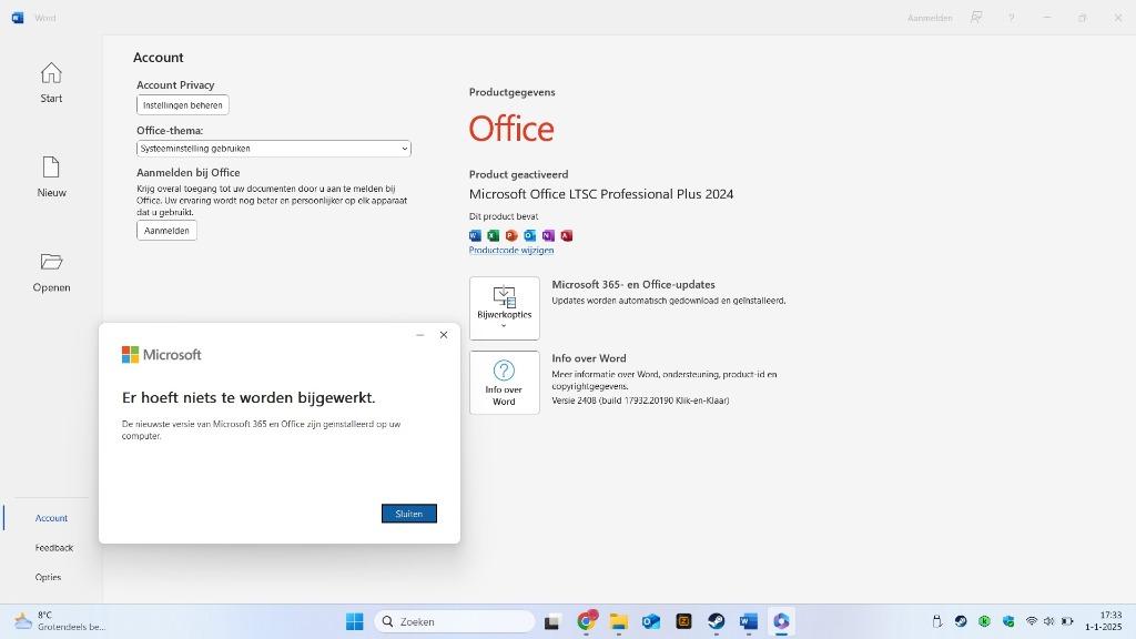 Microsoft Office 2024 Professional Plus |Direct Installeren✅, Computers en Software, Office-software, Verzenden, Nieuw, Word, Windows