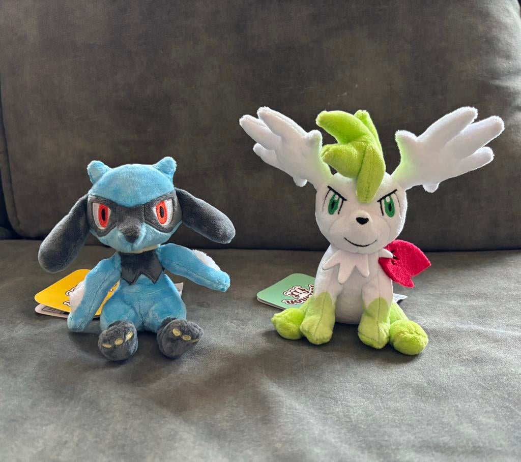 Riolu Shaymin Pokemon Center Fit Knuffels, Kinderen en Baby's, Ophalen of Verzenden, Nieuw, Overige typen