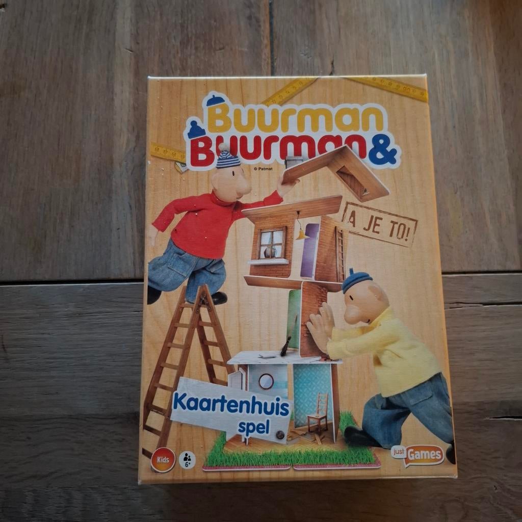 Buurman & Buurman Kaartenhuis Spel - Stapelgek Bouwspel!, Hobby en Vrije tijd, Gezelschapsspellen | Bordspellen, Zo goed als nieuw