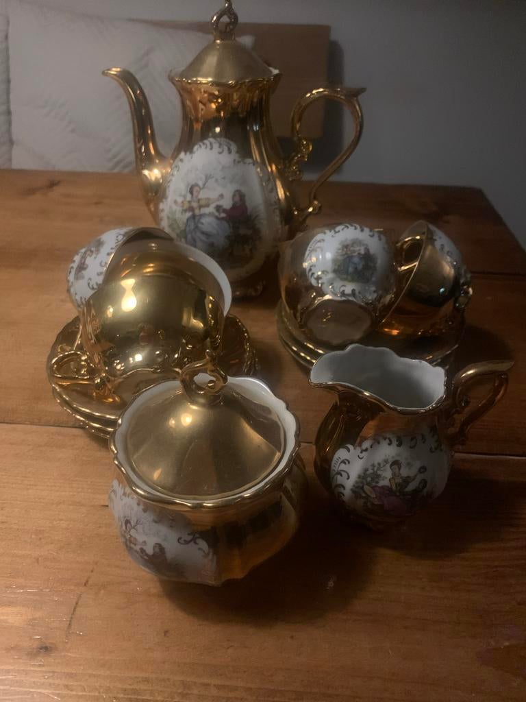 Oud Bavaria Mokka Servies - 15 Delig, Ophalen of Verzenden