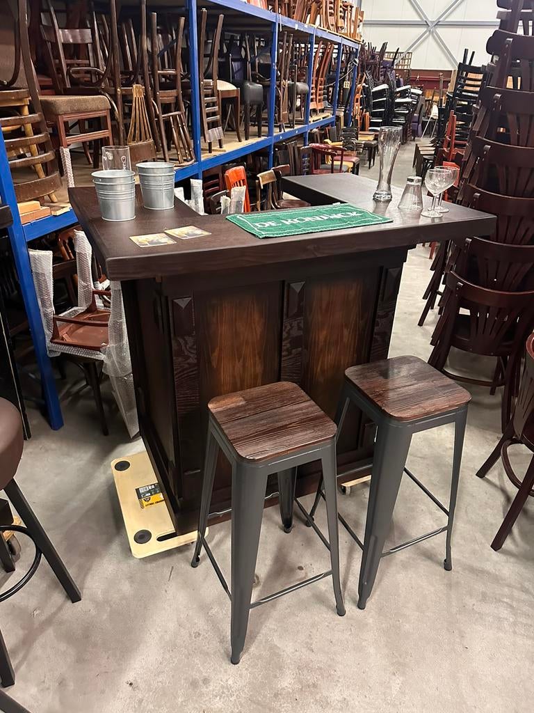 Huisbarretje 120 cm bar mancave toog kroeg thuisbar, Ophalen of Verzenden, Zo goed als nieuw