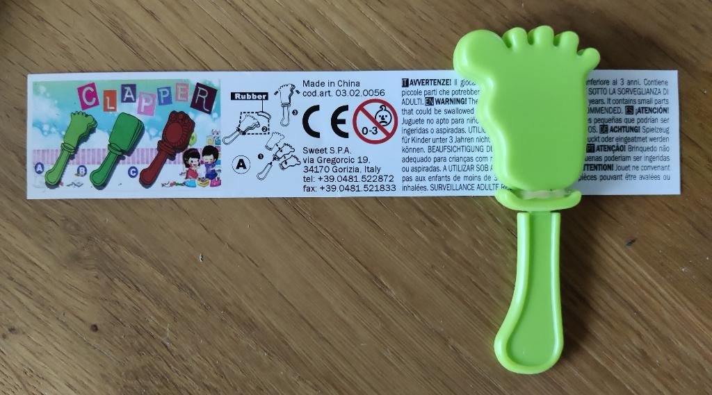 Clapper uit verrassingsei van Sweet, Ophalen of Verzenden, Zo goed als nieuw, Overige typen