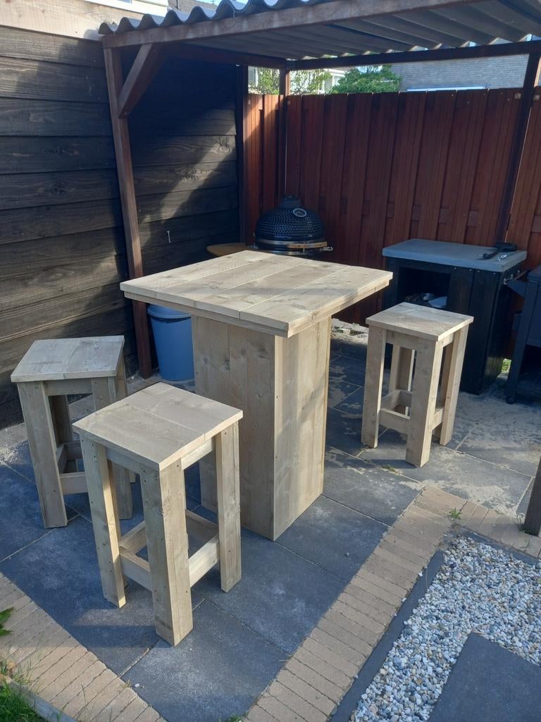 Barset steigerhout buiten binnen, Ophalen of Verzenden, Nieuw, Steigerhout
