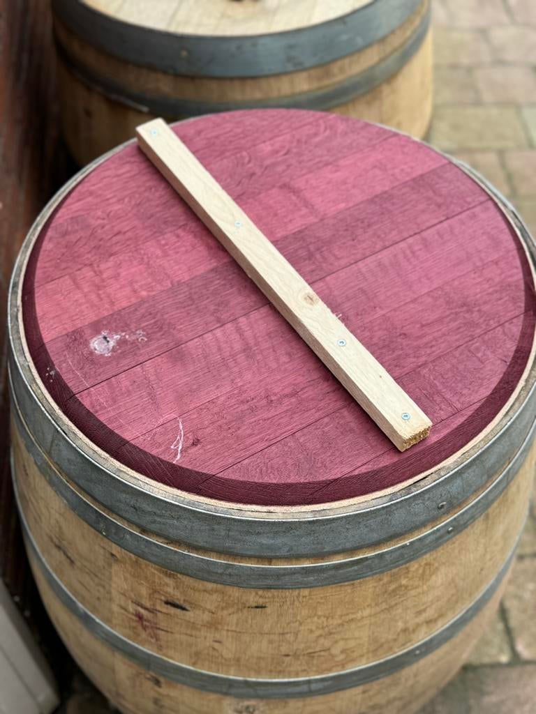 Deksel voor regenton, wijnvat 225 liter, 150 liter of meer, Ophalen of Verzenden, Zo goed als nieuw, Hout