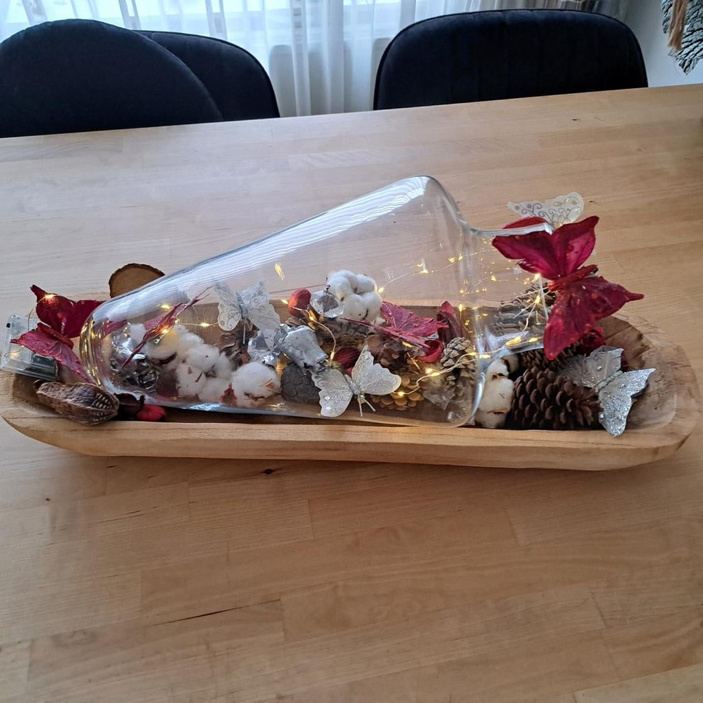 Te koop: gedecoreerde liggende vaas met verlichting, Ophalen