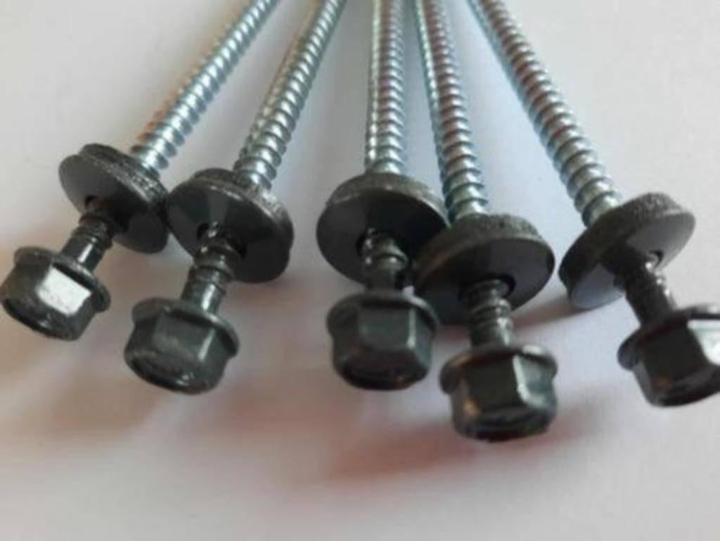 25-200 zwart dakpanplaat sandwichpaneel schroeven 100, 50 tot 100 mm, N, N, Schroeven