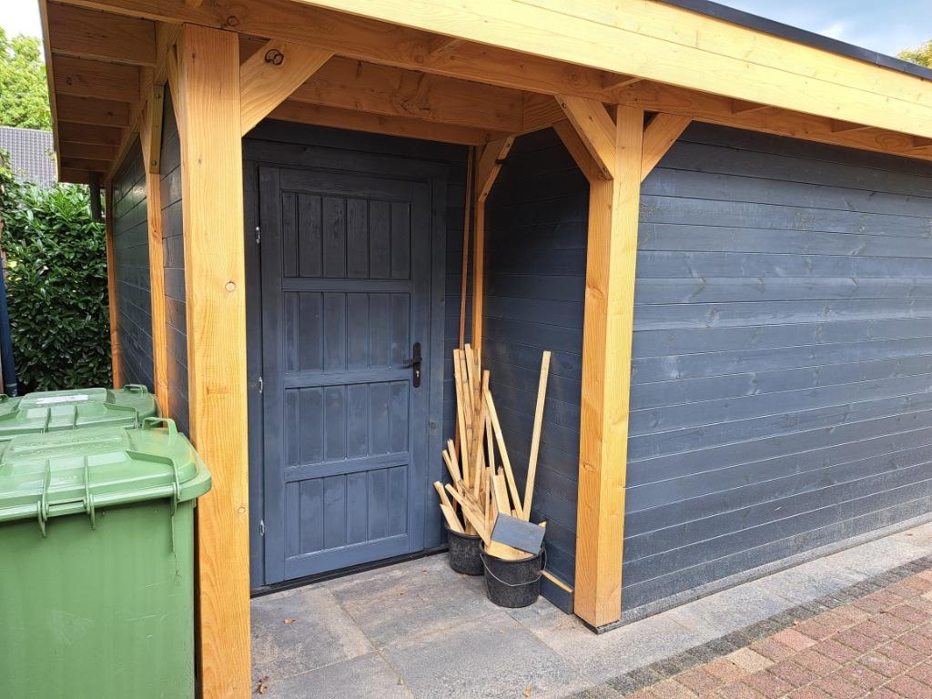Overkapping met tuinkamer en een berging, 200 tot 400 cm, Nieuw, Ophalen of Verzenden, 500 cm of meer