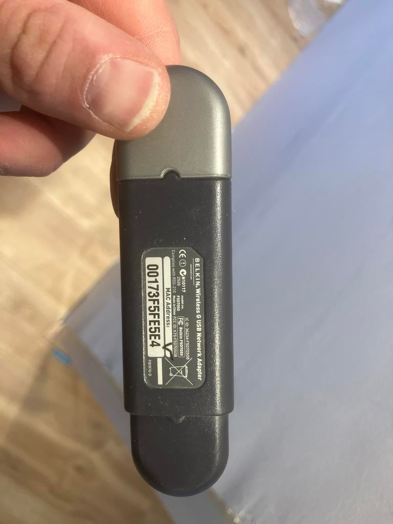 Belkin Wireless G USB Adapter - Draadloos internet, Computers en Software, Netwerkkaarten, Gebruikt, Extern, Ophalen of Verzenden