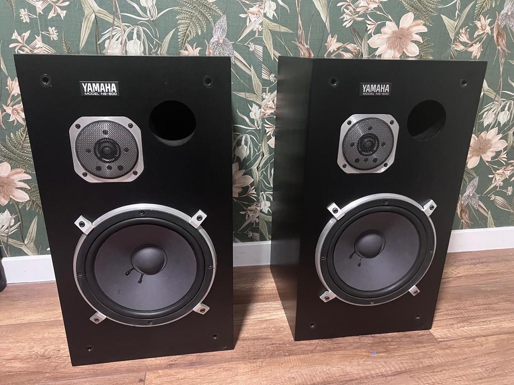 Yamaha NS-500 studio, beryllium tweeter, Gebruikt, 60 tot 120 watt, Front, Rear of Stereo speakers, Ophalen