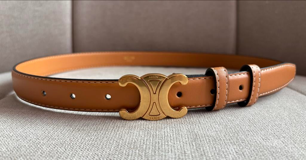 Celine Riem Bruin - Nieuw!, Minder dan 3 cm, Nieuw, Tailleriem, Ophalen of Verzenden
