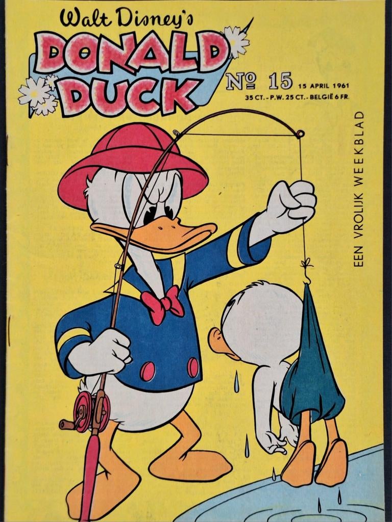 Donald Duck 1961 nr. 15, Boeken, Eén stripboek, Ophalen of Verzenden, Zo goed als nieuw