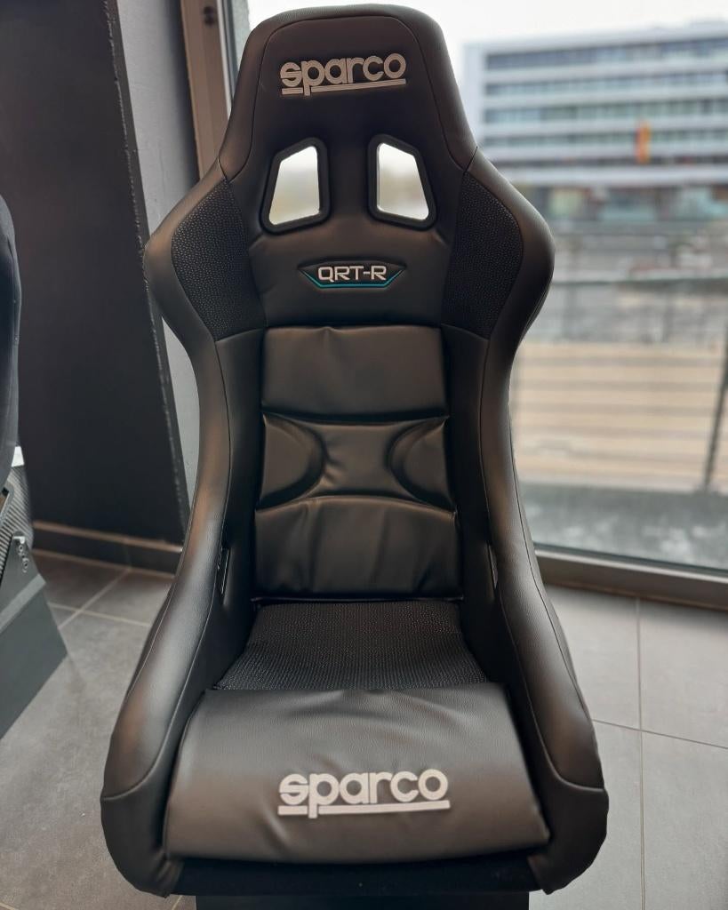 Sparco QRT-R Kuipstoel Sportstoel Racestoel FIA Sky leder, Ophalen of Verzenden