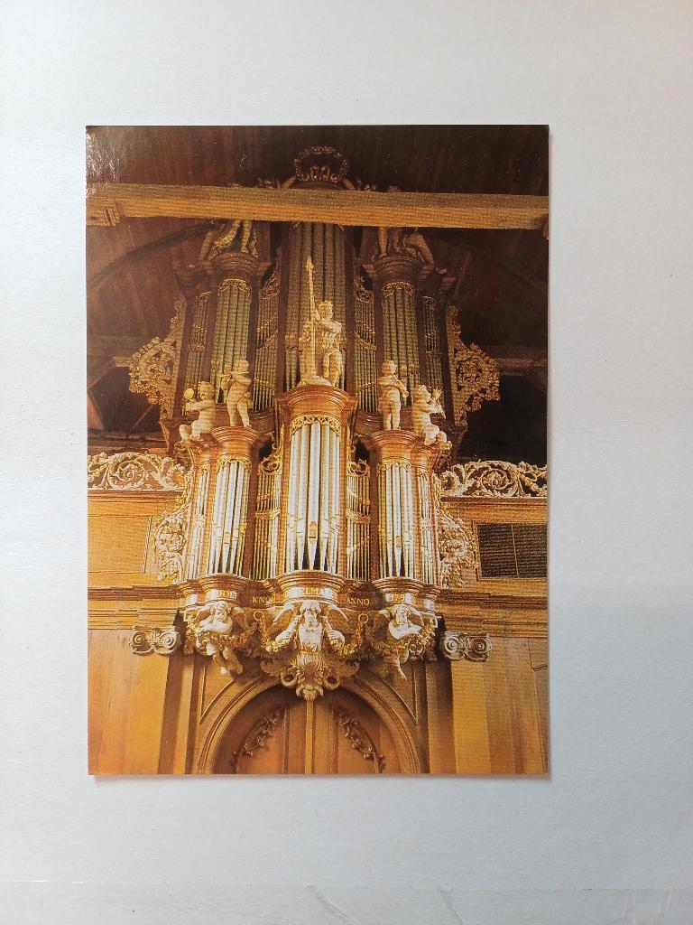 Ansichtkaart - ongelopen – Kerk / Orgel - Boazum, Ophalen of Verzenden, 1980 tot heden, Ongelopen, Friesland