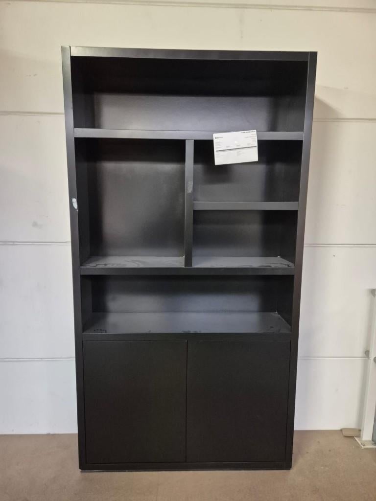 Showmodel Vakkenkast-120x35x220Hcm-ral 7005 zwart NU €500,-, 200 cm of meer, Nieuw, Ophalen of Verzenden, Minder dan 150 cm