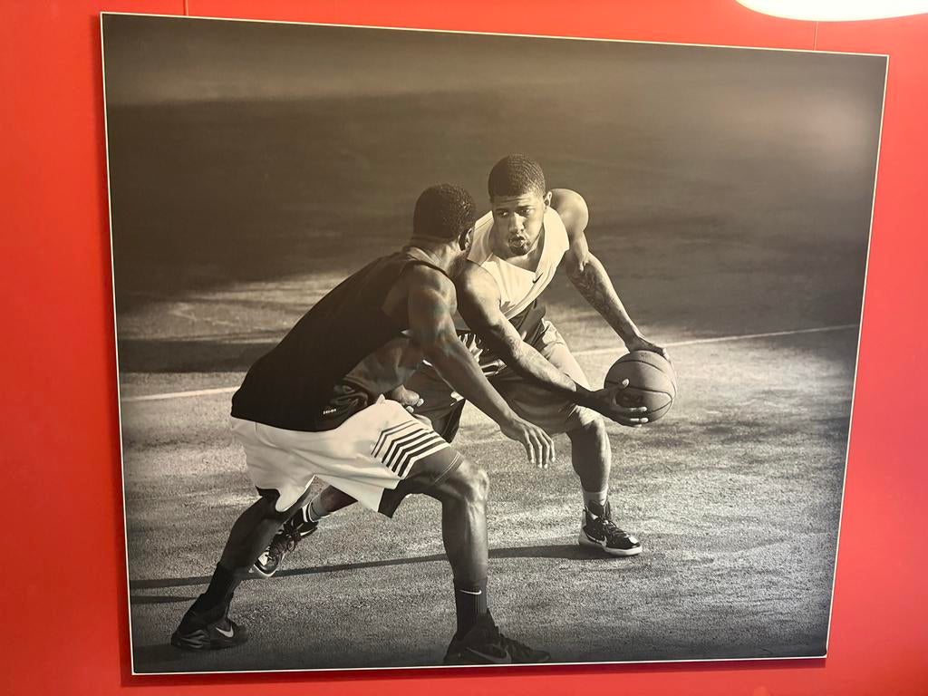 Nike Basketball Poster met Stalen Lijst, Ophalen, Rechthoekig Liggend, Zo goed als nieuw, Sport