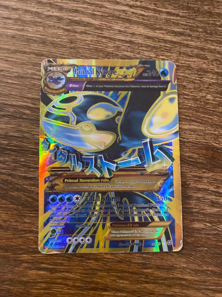 Primal Kyogre EX - Zeldzame Pokémonkaart, Hobby en Vrije tijd, Verzamelkaartspellen | Pokémon, Ophalen of Verzenden, Gebruikt