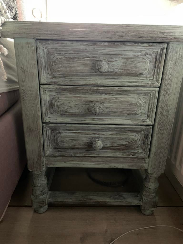 Bohemian Nachtkastje, Huis en Inrichting, Slaapkamer | Nachtkastjes, Ophalen, Gebruikt, Minder dan 45 cm, Minder dan 55 cm