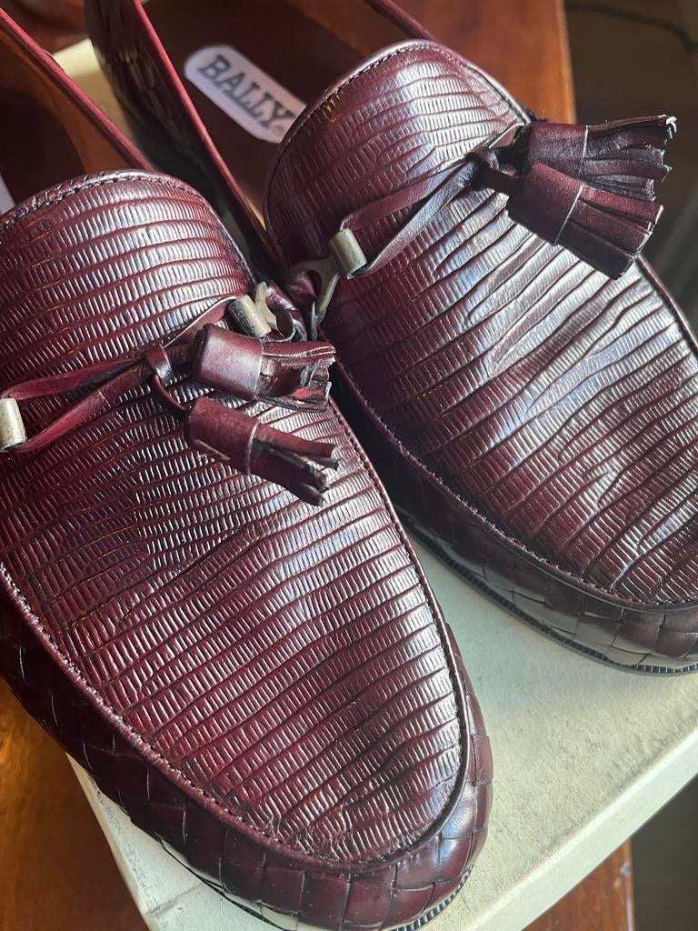 Bally tassle leren loafers maat 43, Loafers, Overige kleuren, Ophalen of Verzenden, Zo goed als nieuw