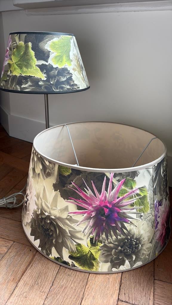 Grote en kleine lampenkap bloem Designers Guild, Ophalen, Zo goed als nieuw, Rond, Minder dan 25 cm