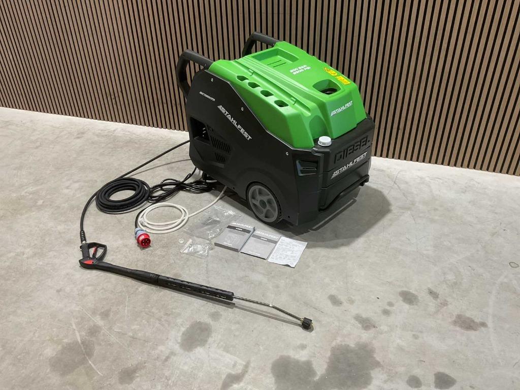 Stahlfest heetwater hogedrukreiniger 380V nieuw in kist ‼️, Tuin en Terras, Hogedrukreinigers, Ophalen, Nieuw, Met regelbare waterdruk