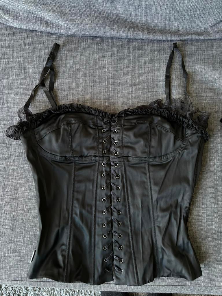 Gothic topje merk Watcher maat M, Maat 38/40 (M), Zwart, Ophalen of Verzenden, Zo goed als nieuw