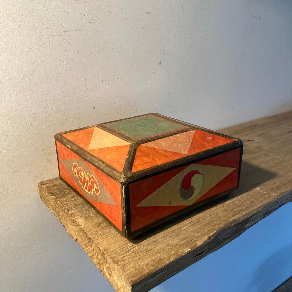 Vintage Koreaans Kistje / Bakje, Antiek en Kunst, Curiosa en Brocante, Ophalen of Verzenden