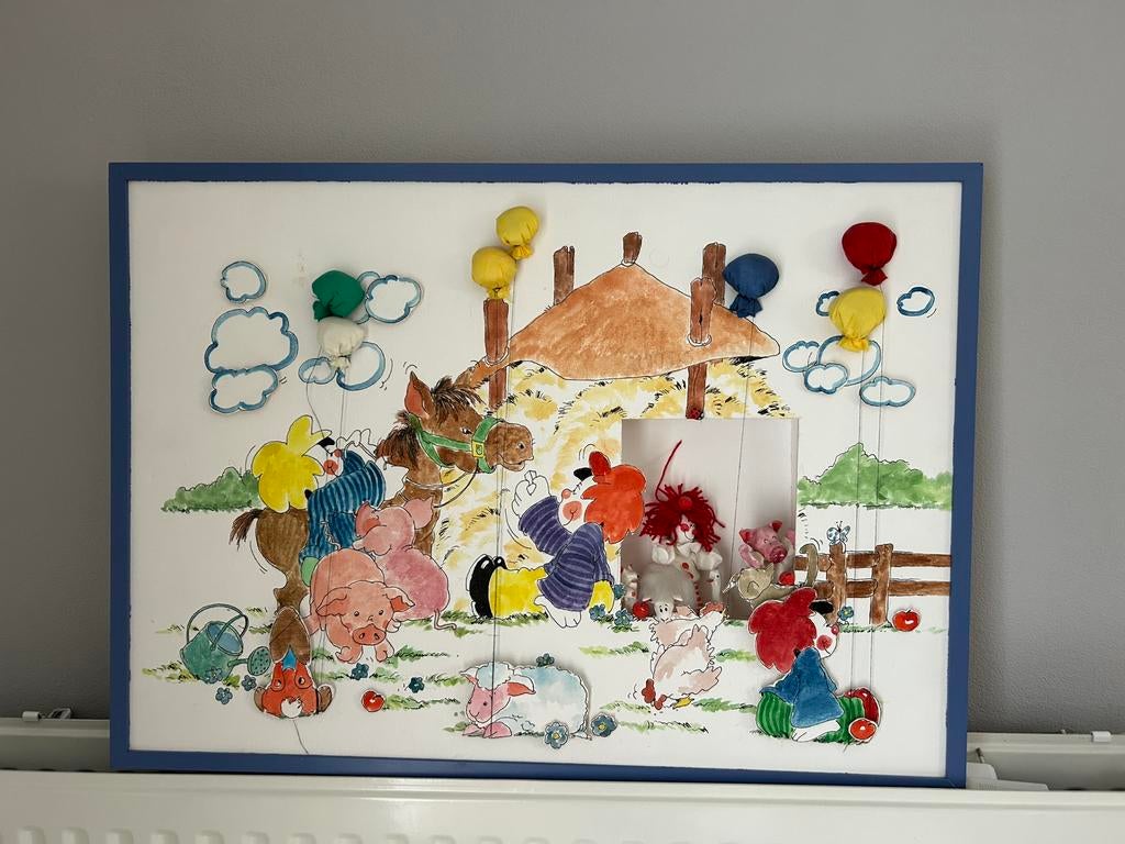 Wand versiering voor kinderen, Ophalen