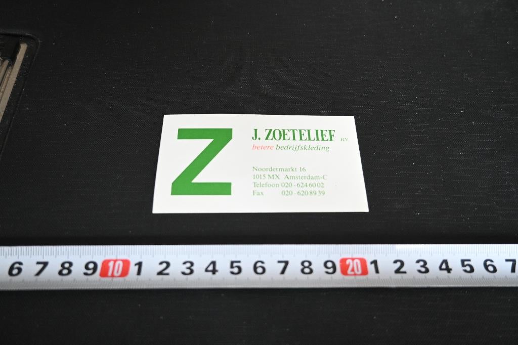 stickers Amsterdam - C J. ZOETELIEF BV bedrijfskleding, Ophalen, Zo goed als nieuw