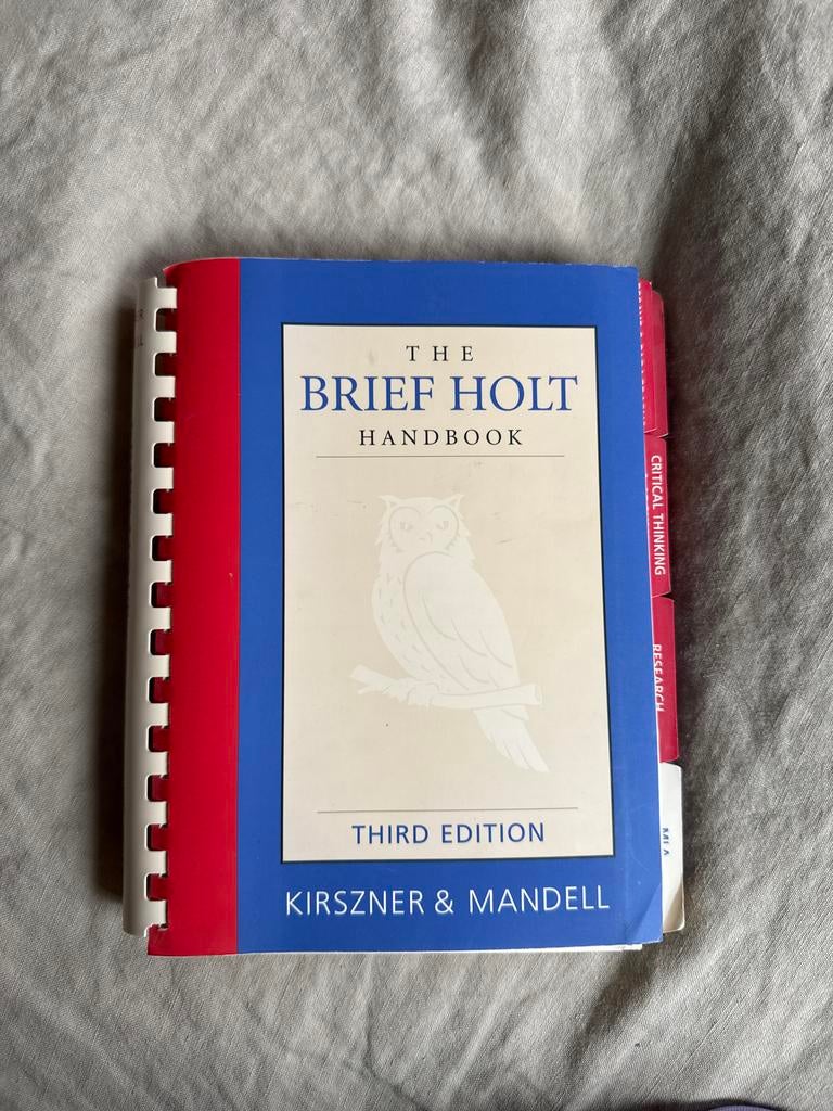 The Brief Holt Handhook, Boeken, Economie, Management en Marketing, Zo goed als nieuw, Ophalen of Verzenden