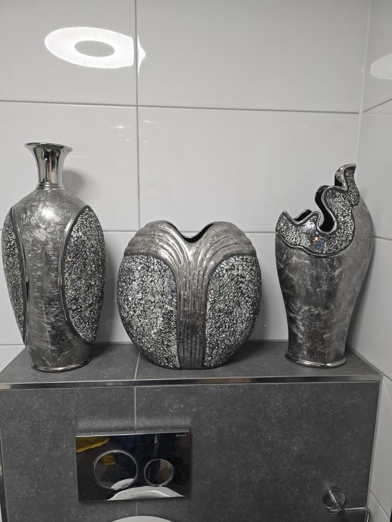 Vasen/ kaststel, Huis en Inrichting, Woonaccessoires | Vazen, Ophalen of Verzenden, Overige kleuren, Overige materialen, Minder dan 50 cm