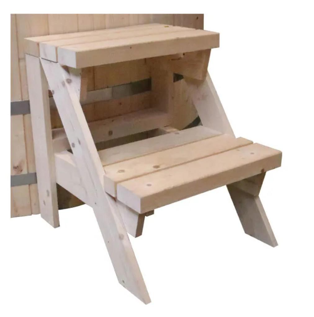 Houtgestookte Hot Tub Ø180 cm - nieuw uit voorraad, Ophalen of Verzenden, Nieuw, Vast