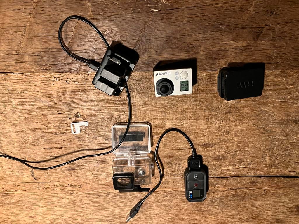 GoPro Hero 3+ met monitor, accessoires, Ophalen of Verzenden, Zo goed als nieuw, GoPro