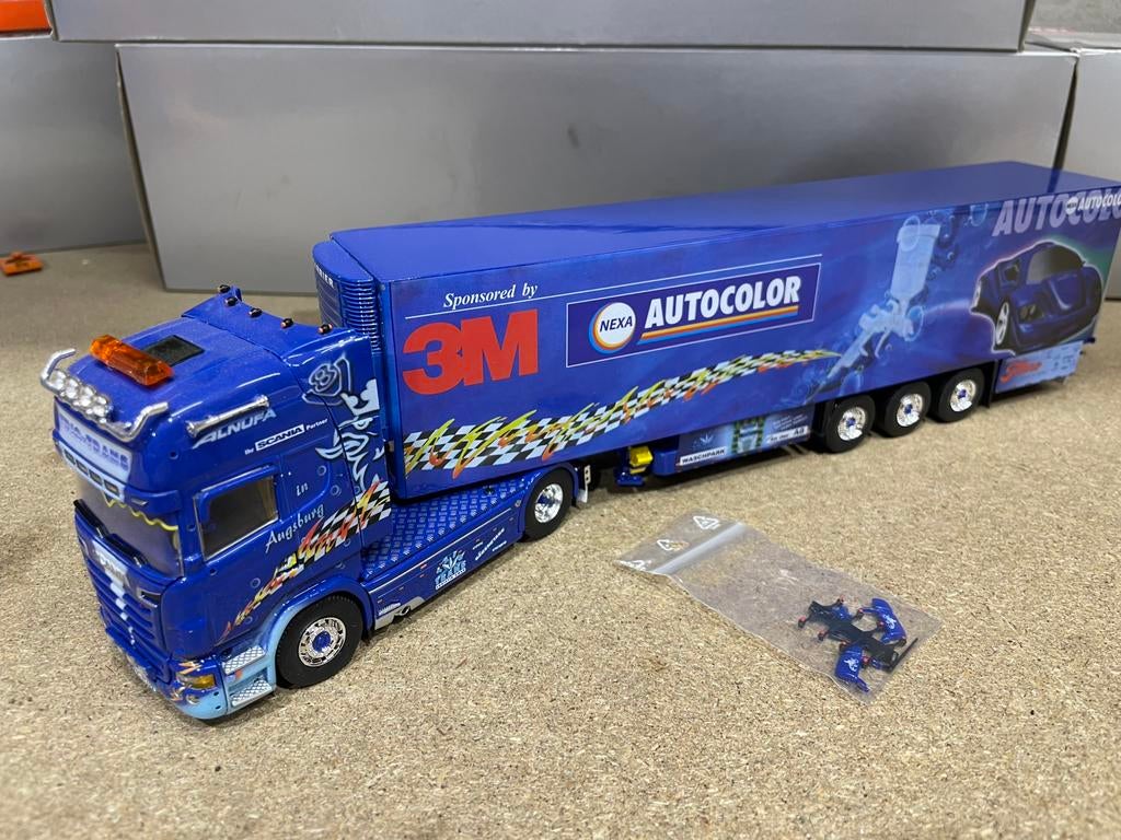 TEKNO SCANIA TRIO TRANS, Verzenden, Zo goed als nieuw, Bus of Vrachtwagen, Tekno