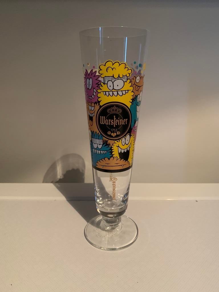Warsteiner bierglas, Ophalen of Verzenden, Zo goed als nieuw, Glas of Glazen, Overige merken