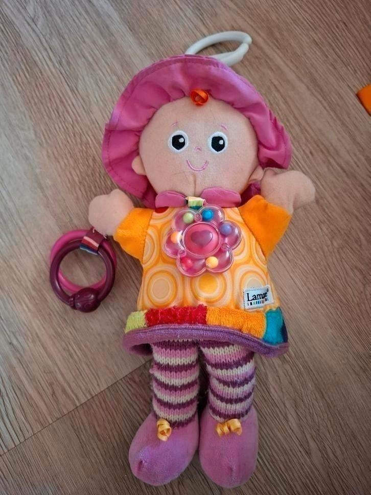 Lamaze knuffel/voel pop Emily, Ophalen of Verzenden, Zo goed als nieuw, Overige typen