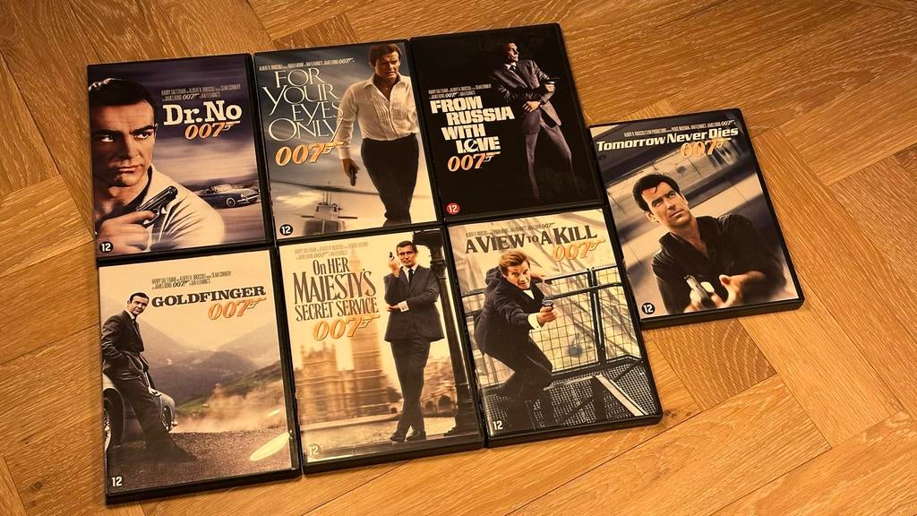 James Bond DVD Collectie - 7 Films, Cd's en Dvd's, Dvd's | Tv en Series, Alle leeftijden, Ophalen, Zo goed als nieuw, Actie en Avontuur
