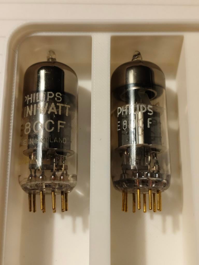 2x Philips Miniwatt SQ E80CF buizen - Getest, Ophalen of Verzenden