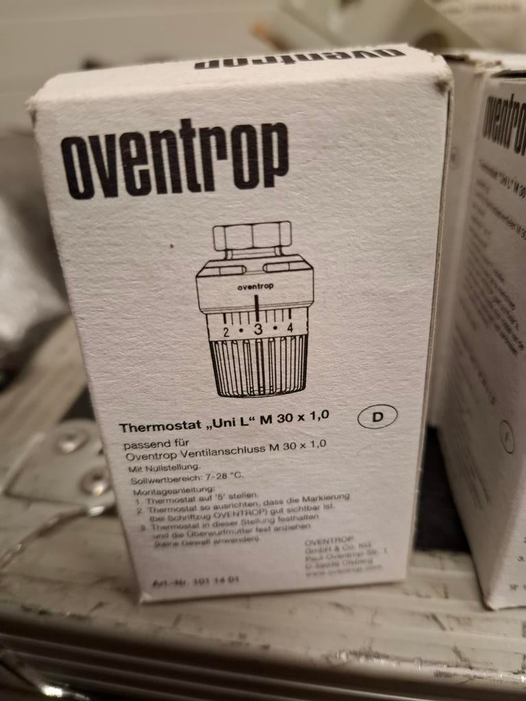 Oventrop Thermostaat Uni L - Nieuw in doos, Ophalen of Verzenden, Nieuw