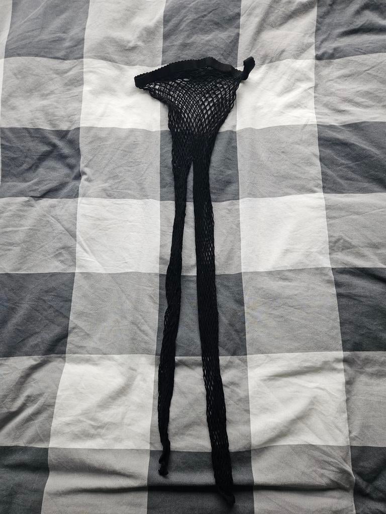 Zwarte Fishnet Panty - Maat M, Verzenden, Zwart, Nieuw, Maat 40/42 (M)