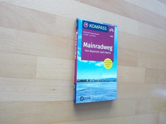 Mainradweg Von Bayreuth nach Mainz Fahrrad-Tourenkarte, Overige merken, Fiets- of Wandelgids, Europa, Ophalen of Verzenden