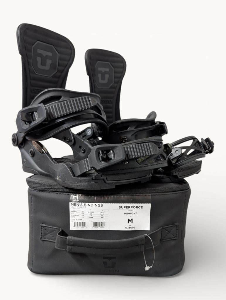 Union Superforce team snowboard binding maat M zwart, Sport en Fitness, Ophalen of Verzenden, Zo goed als nieuw, Bindingen