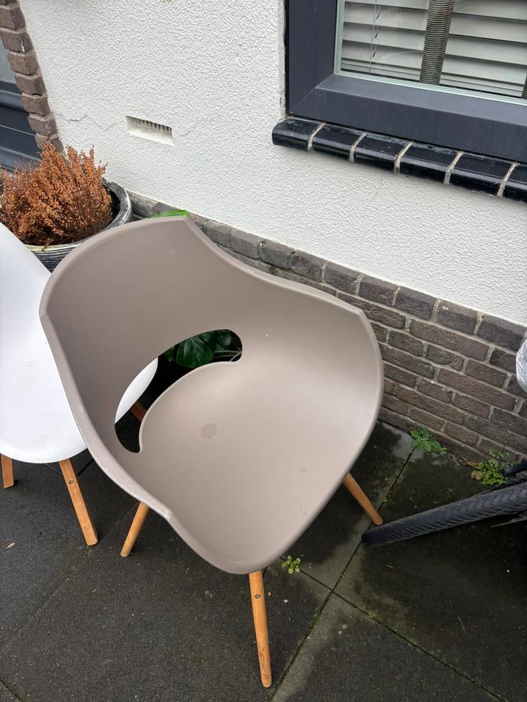 Stoelenset x4, Ophalen of Verzenden, Zo goed als nieuw, Wit