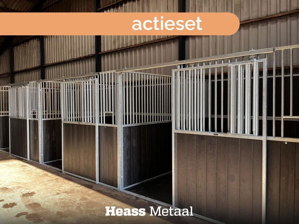 Actieset Paardenboxen | 3 Complete Boxen 3,5 x 3,5 m | Heass, Dieren en Toebehoren, Stalling en Weidegang, Opfok, Stalling, Weidegang